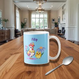 De Café Caneca Personalizada do Galo Mágico