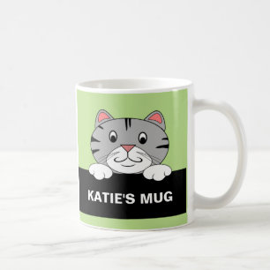 De Café Caneca personalizada do gato dos desenhos animados