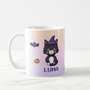 De Café Caneca personalizada do gato smoking para o Hallow