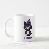 Caneca personalizada do gato smoking para o Hallow