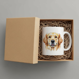 De Café Caneca personalizada do golden retriever