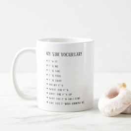 De Café Caneca Personalizada do Meu Vocabulário Vibe