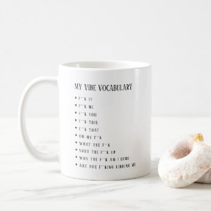 De Café Caneca Personalizada do Meu Vocabulário Vibe