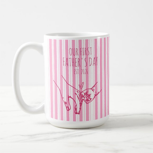 De Café Caneca Personalizada Do Nosso Primeiro Dia Dos Pai (Esquerda)