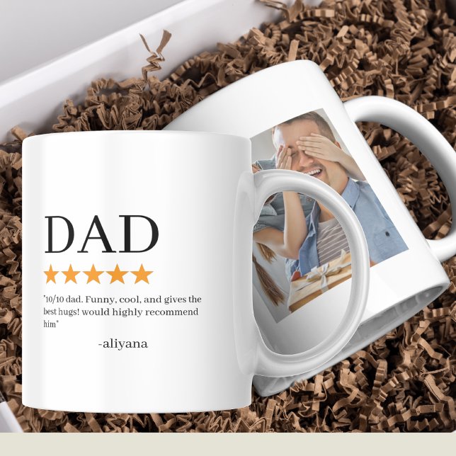 De Café Caneca Personalizada do Pai Engraçada com Foto Dia (Criador carregado)