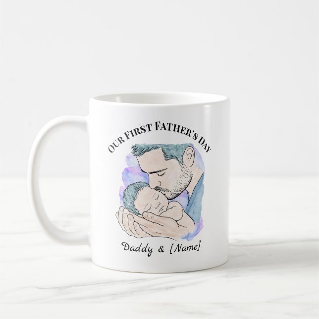 De Café Caneca Personalizada do Primeiro Dia dos Pais para (Esquerda)