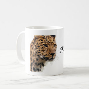 De Café Caneca Personalizada do Tigre Destemido com Nome P