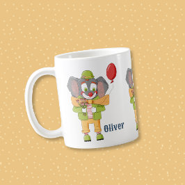 De Café Caneca Personalizada Elefante Palhaço Criança