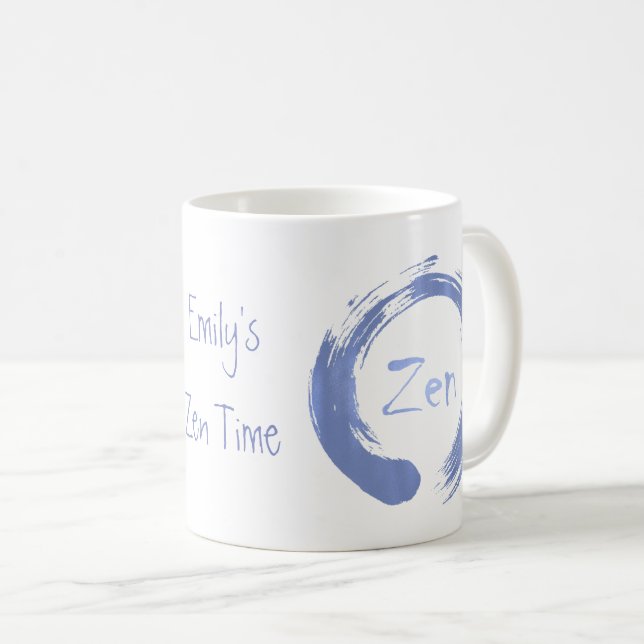 De Café Caneca personalizada Ensō do zen (Frente Esquerda)