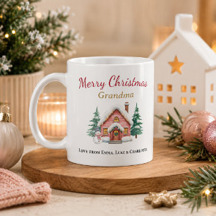 De Café Caneca Personalizada Feliz Natal Vovó
