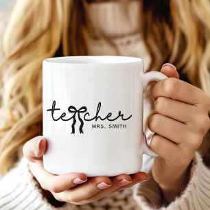 De Café caneca personalizada fofa para professores present