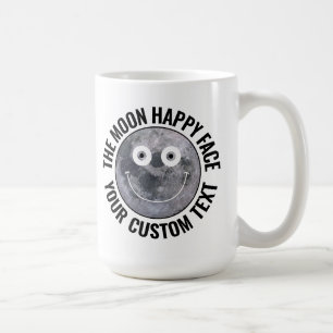 De Café Caneca Personalizada Grande com a Face Feliz da Lu