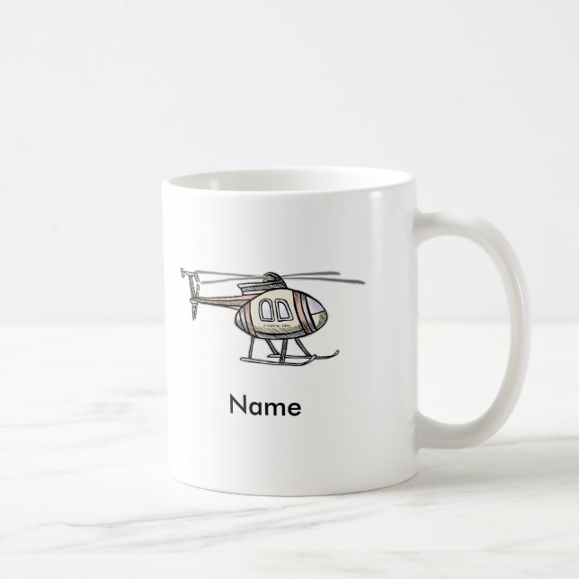 De Café Caneca personalizada Helicóptero Agitado (Direita)
