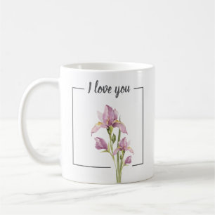De Café Caneca Personalizada Íris – Eu Te Amo & Citação