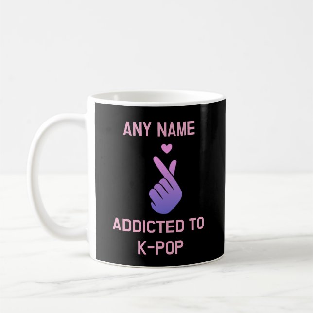 De Café Caneca Personalizada Kpop Presente Coreano Viciado (Esquerda)