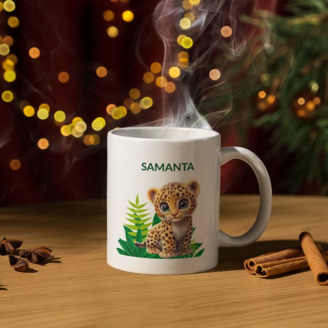 De Café Caneca Personalizada Leopardo  (Criador carregado)