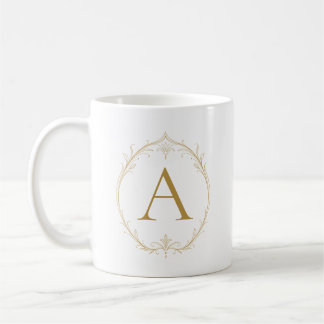 De Café Caneca Personalizada Lírio Champanhe Marfim