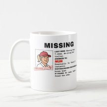 Caneca Personalizada: Mãe Desaparecida, Presumivel