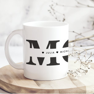 De Café Caneca Personalizada Mãe Preto e Branco