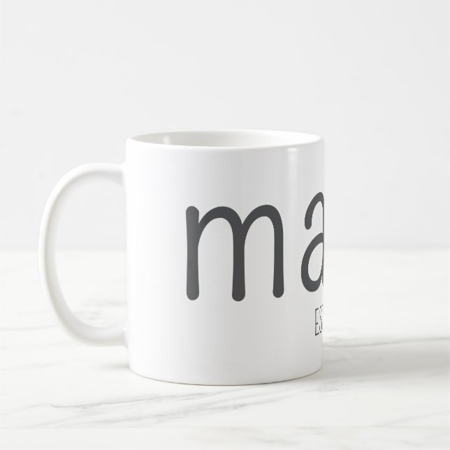 De Café Caneca Personalizada Mama Est 2025 (Esquerda)