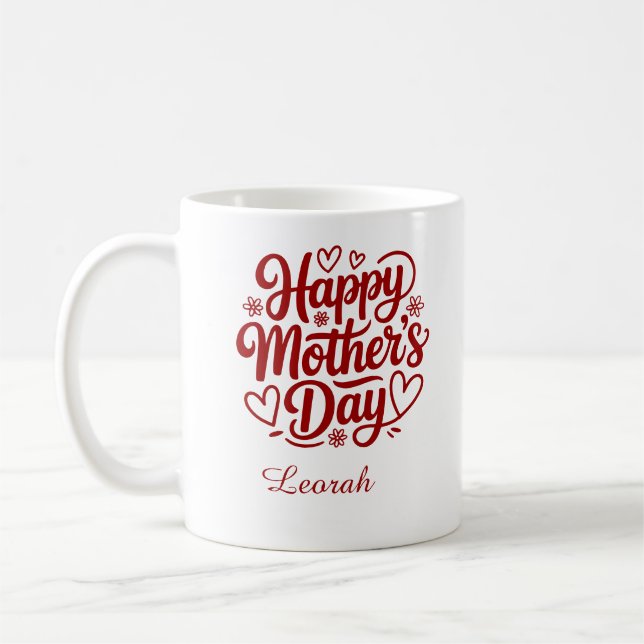 De Café Caneca Personalizada Melhor Mãe do Mundo (Esquerda)
