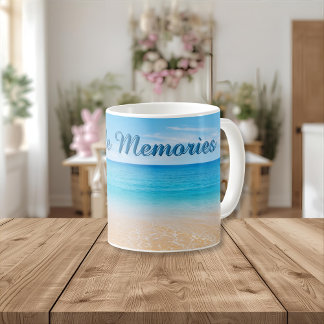 De Café Caneca Personalizada Memórias à Beira-Mar