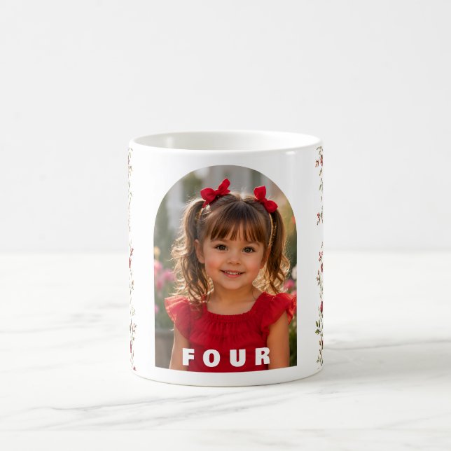 De Café Caneca Personalizada Menina 4 Anos (Centro)