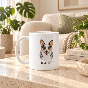 De Café Caneca Personalizada Merle Corgi