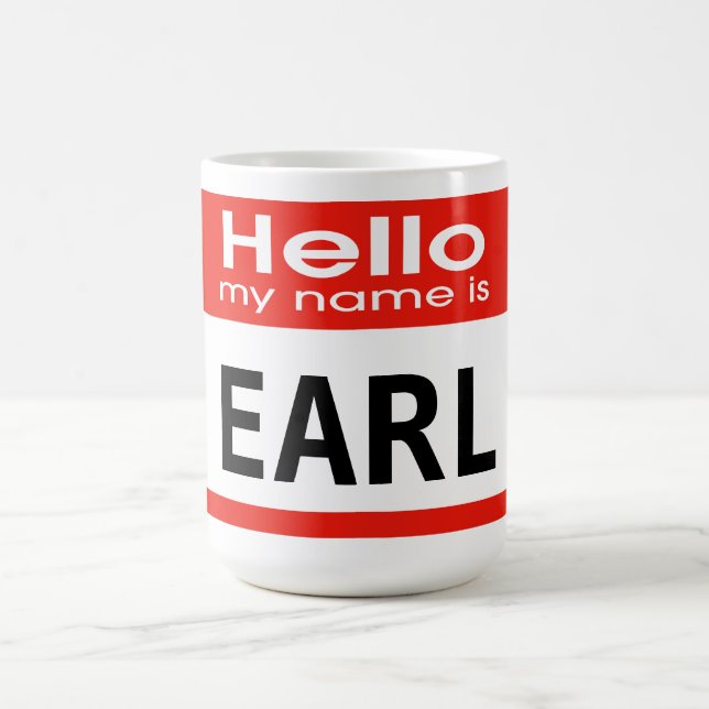 De Café Caneca Personalizada Meu Nome é Earl (Centro)