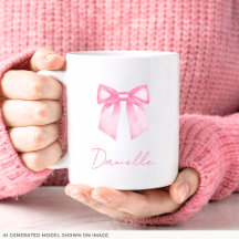 Caneca Personalizada Moderna Elegante com Nome e L