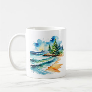 De Café Caneca Personalizada Natal na Praia