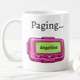 De Café Caneca Personalizada Nome Divertido Pager