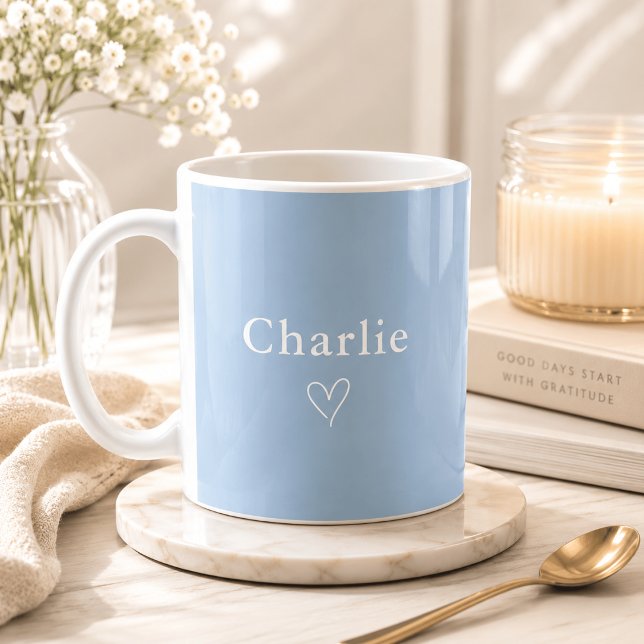 De Café Caneca Personalizada Nome Minimalista (Criador carregado)