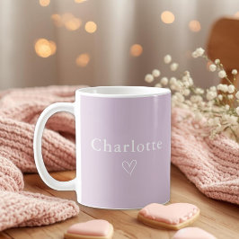 De Café Caneca Personalizada Nome Minimalista