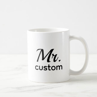 De Café Caneca Personalizada Nome Mr – Minimalista Clássic