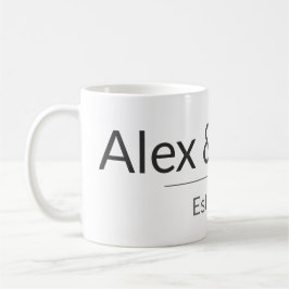 De Café Caneca Personalizada para Casais – Nomes e Ano Per