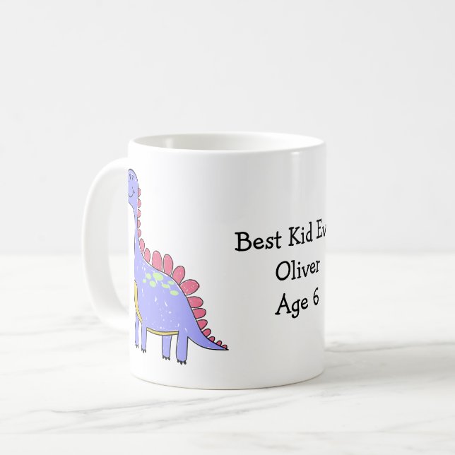 De Café Caneca Personalizada para Crianças com Arte, Nome  (Frente Esquerda)