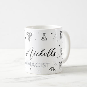 De Café Caneca Personalizada para Farmacêutico Escrita à