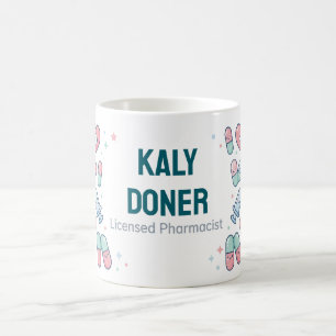 De Café Caneca Personalizada para Farmacêutico Licenciado 