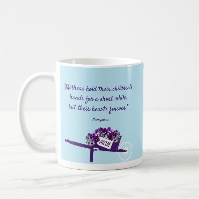 De Café Caneca Personalizada para Mães com Nomes (Esquerda)