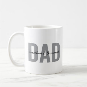 De Café Caneca Personalizada para Papai com o Nome das Cri