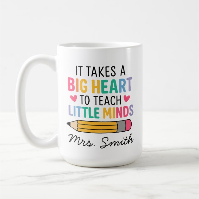 De Café Caneca personalizada para professor, nome do profe (Esquerda)