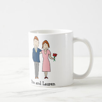 De Café Caneca personalizada pares dos desenhos animados