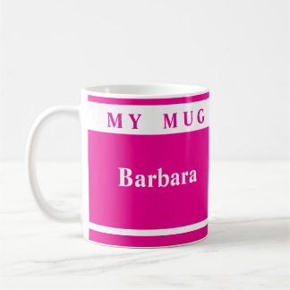 De Café Caneca Personalizada Rosa Fundo