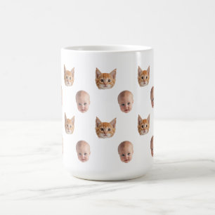 De Café Caneca Personalizada Rosto Família Fofa 2 Fotos