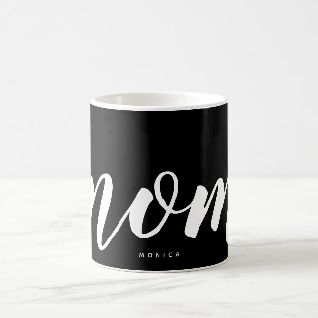 De Café Caneca Personalizada Simples Preto e Branco para M (Centro)