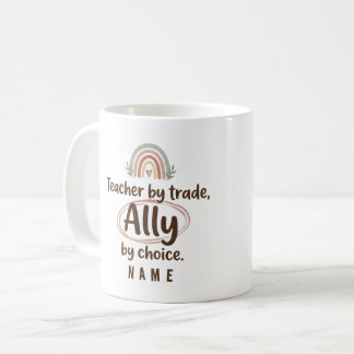 De Café Caneca personalizada Teacher Ally - Ed solidário