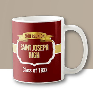 De Café Caneca Personalizada Vermelho Escuro para Reunião