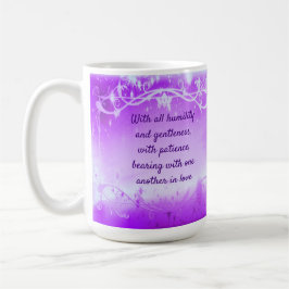 De Café Caneca personalizável com versículo bíblico - 445