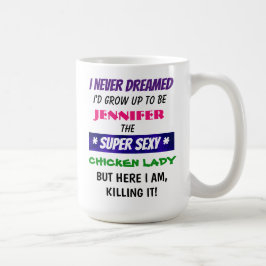 De Café Caneca personalizável da Galinha Senhora 2.0 - 15 